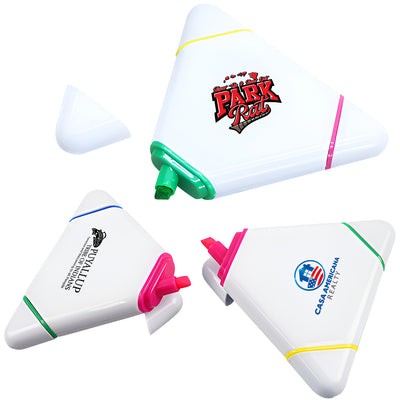 Custom Triangle Highlighters Set For Office Staff Perfect Giveaways