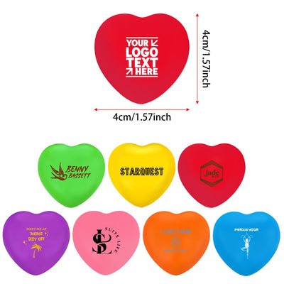 Bulk Custom Logo Heart Squeeze Stress Reliever For Weddings & Parties