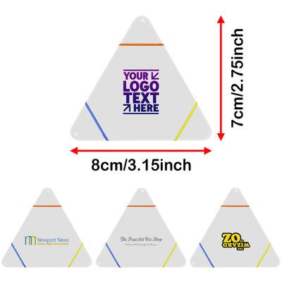 Custom Triangle Highlighters Set For Office Staff Perfect Giveaways