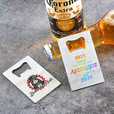 Custom Printed Credit Card Bottle Opener Stainless Steel Beer Openers