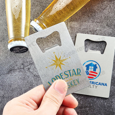 Custom Printed Credit Card Bottle Opener Stainless Steel Beer Openers