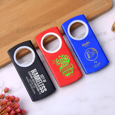 Personalized Printed Brand Logo Plastic Bottle Opener For Business