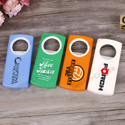 Personalized Printed Brand Logo Plastic Bottle Opener For Business