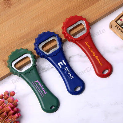 Personalized Petal Shape Plastic Printed Bottle Opener For Promotion