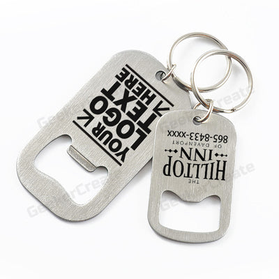 Promotional Full Color Printed Metal Beer Keychain Bottle Openers