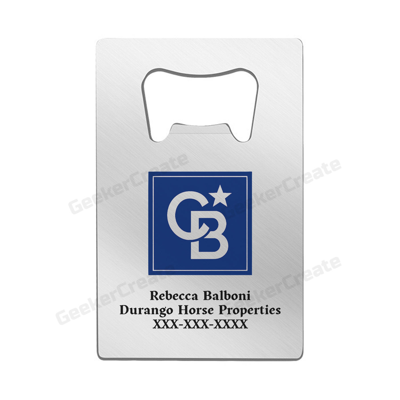 Custom Printed Credit Card Bottle Opener Stainless Steel Beer Openers