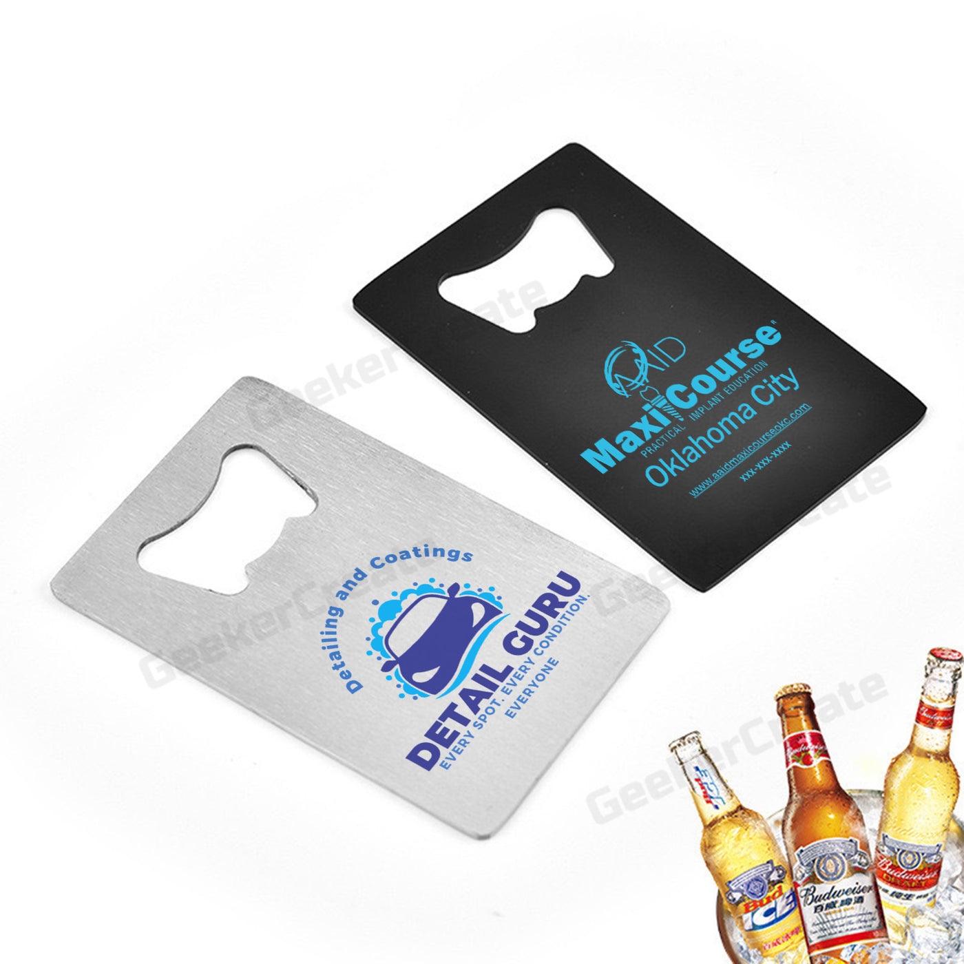 Custom Printed Credit Card Bottle Opener Stainless Steel Beer Openers