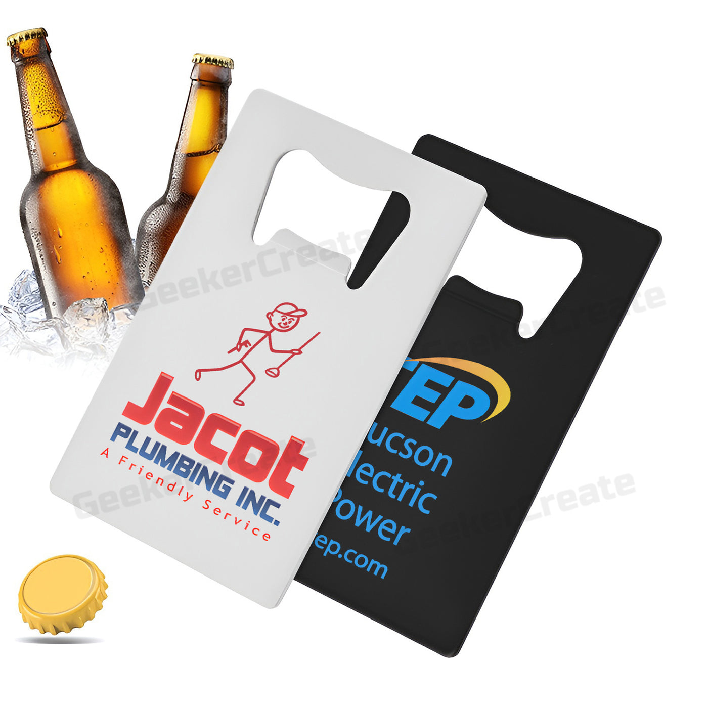 Custom Printed Credit Card Bottle Opener Stainless Steel Beer Openers