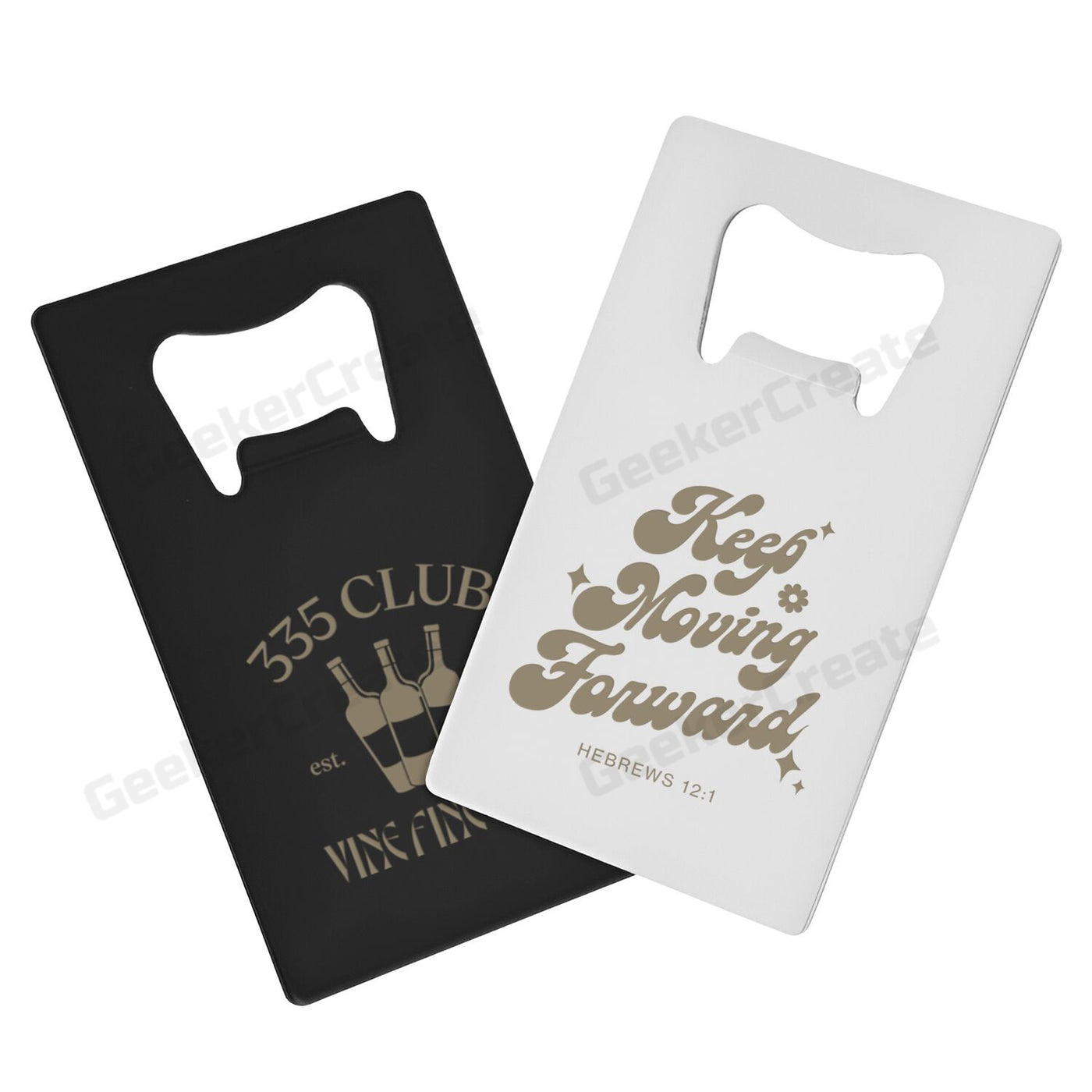 Custom Laser Engraved Credit Card Bottle Opener Stainless Steel Beer Openers