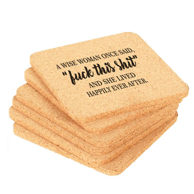 Wholesale Custom Cork Coasters Square With Logo Natural Cork Coasters Cup Mats Table Pad for Home Office Kitchen