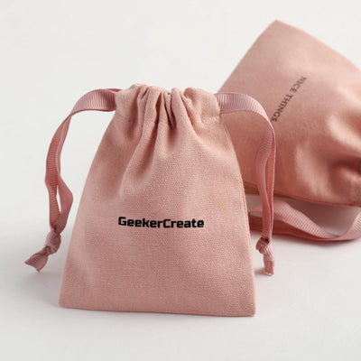 Custom Cotton Jewelry Pouch Personalized Logo Drawstring Bags Package