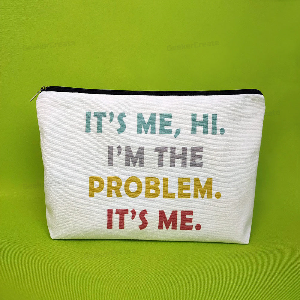 Custom Canvas Makeup Bag Printed Cosmetic Bags Toiletry Bags with Zipper
