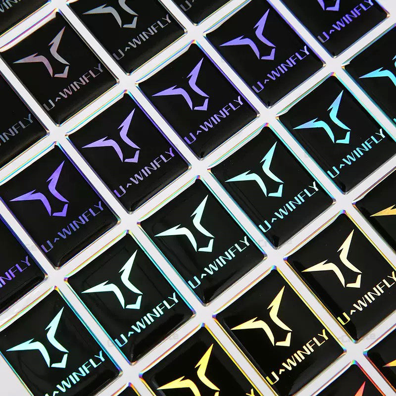Custom UV Printed Epoxy Resin Vinyl Stickers 3D Domed Labels Decal