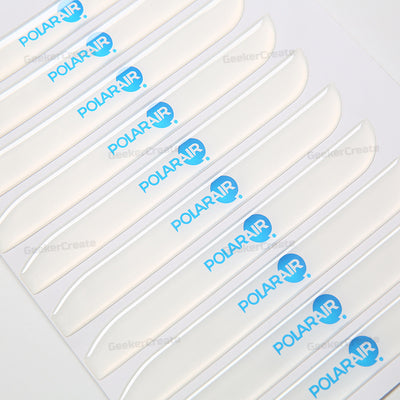 Custom UV Printed Epoxy Resin Vinyl Stickers 3D Domed Labels Decal
