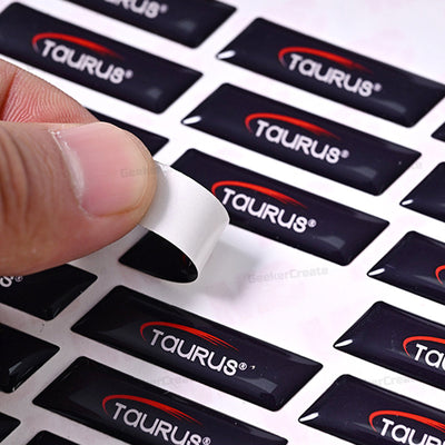 Custom UV Printed Epoxy Resin Vinyl Stickers 3D Domed Labels Decal