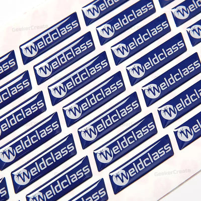 Custom UV Printed Epoxy Resin Vinyl Stickers 3D Domed Labels Decal