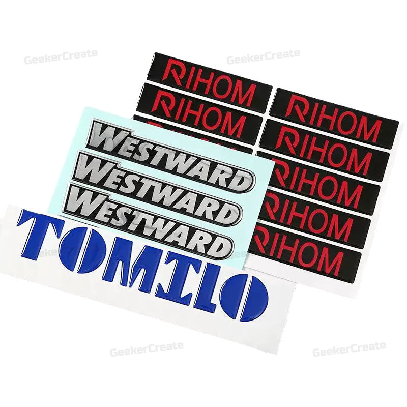 Custom UV Printed Epoxy Resin Vinyl Stickers 3D Domed Labels Decal ...