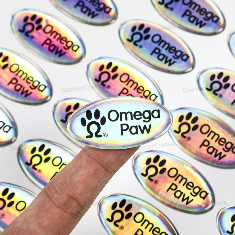 Custom Domed 3D Epoxy Sheet Stickers Die Cut Shaped Resin Labels