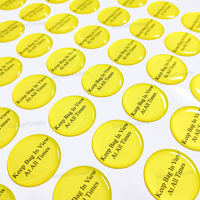 Custom Domed 3D Epoxy Sheet Stickers Die Cut Shaped Resin Labels
