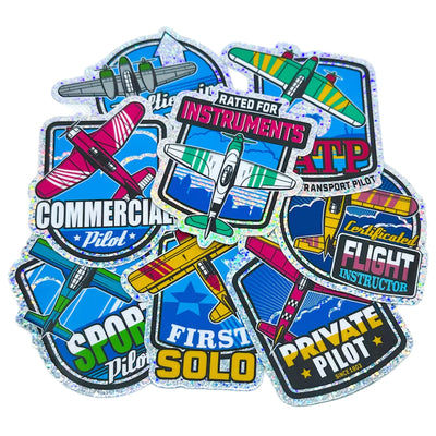 Custom Printed Logo Glitter Stickers Sparkling Spots Vinyl Decals Labels