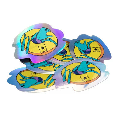 Custom Holographic Stickers Iridescent Vinyl Decals Waterproof Labels