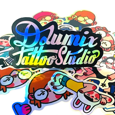 Custom Holographic Stickers Iridescent Vinyl Decals Waterproof Labels