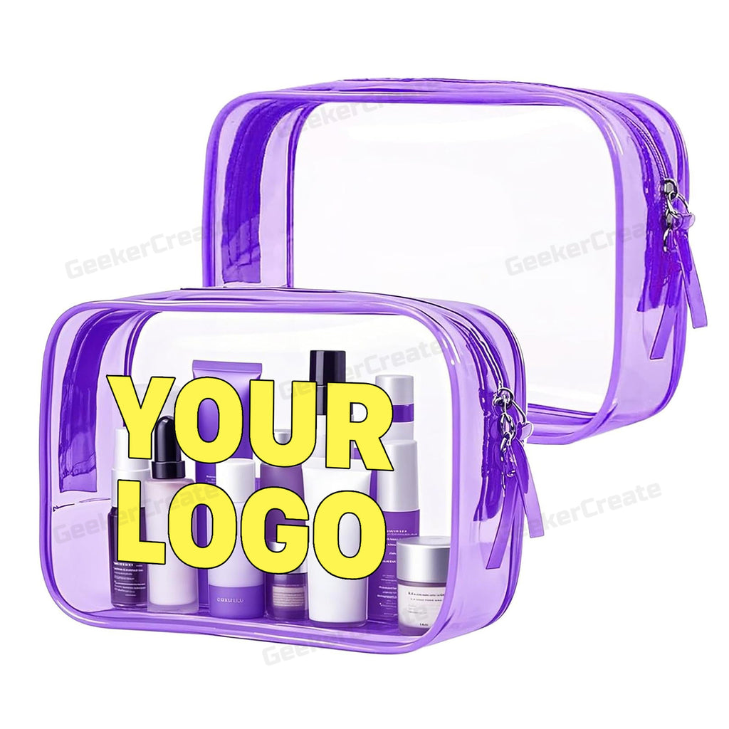 customized logo travel toiletry bag Custom Printed Waterproof PVC Clear Makeup Bags 100pcs Lululemon bag order with Tip:None Impress your clients and Monster 3X shrimp