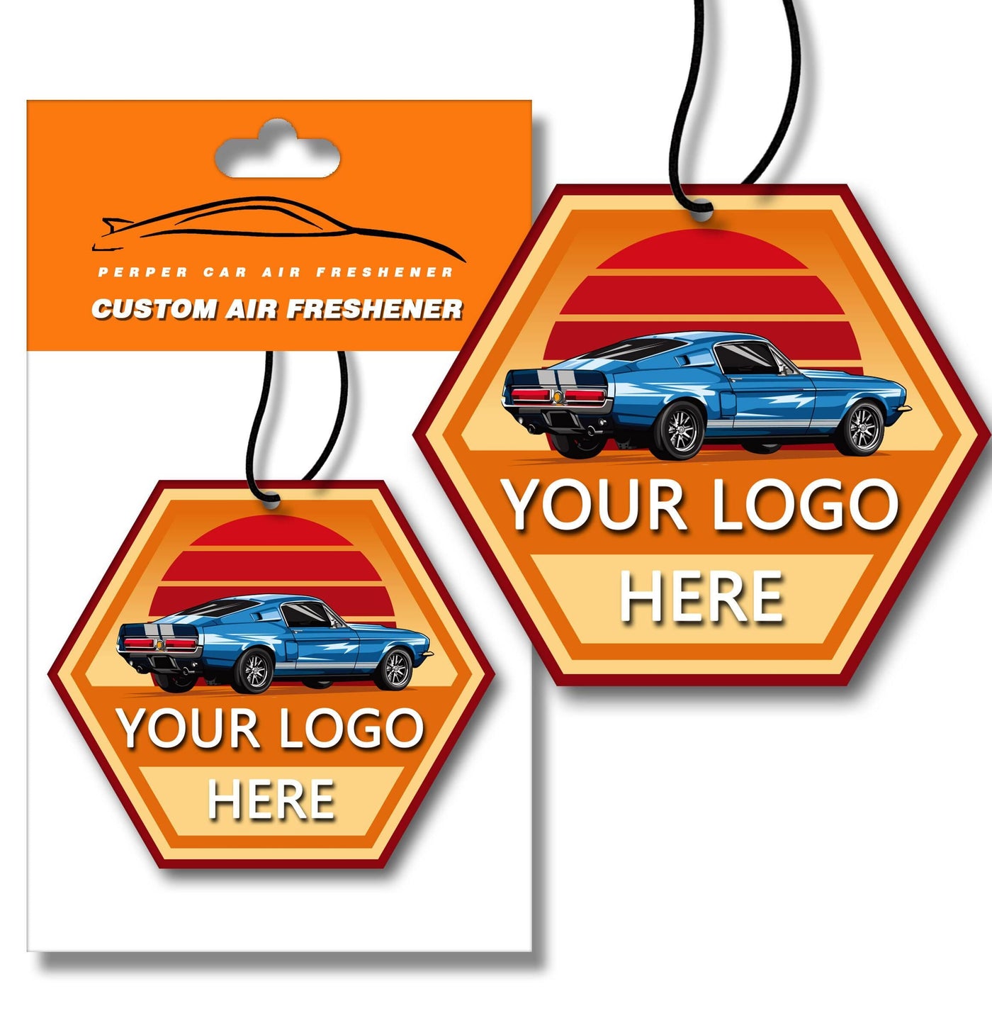Custom Air Fresheners Car Scented Paper Air Freshener Gifts For Guest