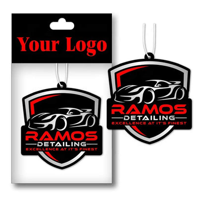 Custom Air Fresheners Car Hanging Scented Paper Freshener With Logo For Business
