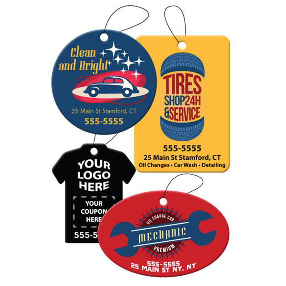Custom Air Fresheners Car Hanging Scented Paper Freshener With Logo For Business