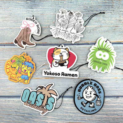 Custom Air Freshener Car Paper Air Fresheners With Logo Image For Gifts
