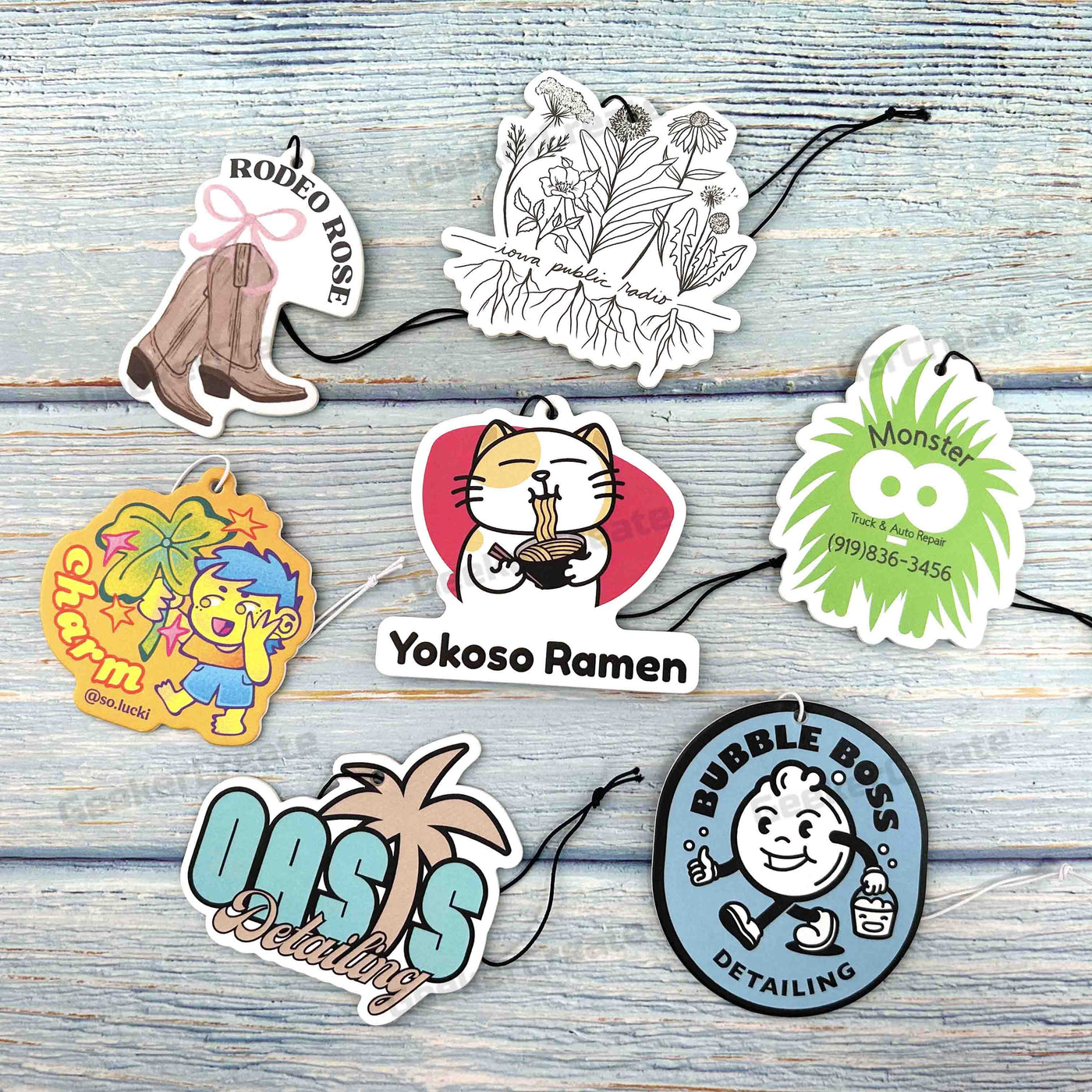 Custom Air Fresheners Car Scented Paper Air Freshener Gifts For Guest