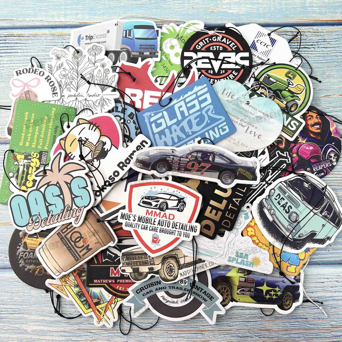 Custom Air Fresheners Car Scented Paper Air Freshener Gifts For Guest