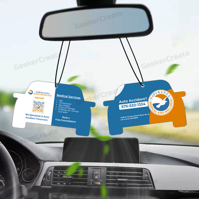 Custom Air Fresheners Car Hanging Scented Paper Freshener With Logo For Business