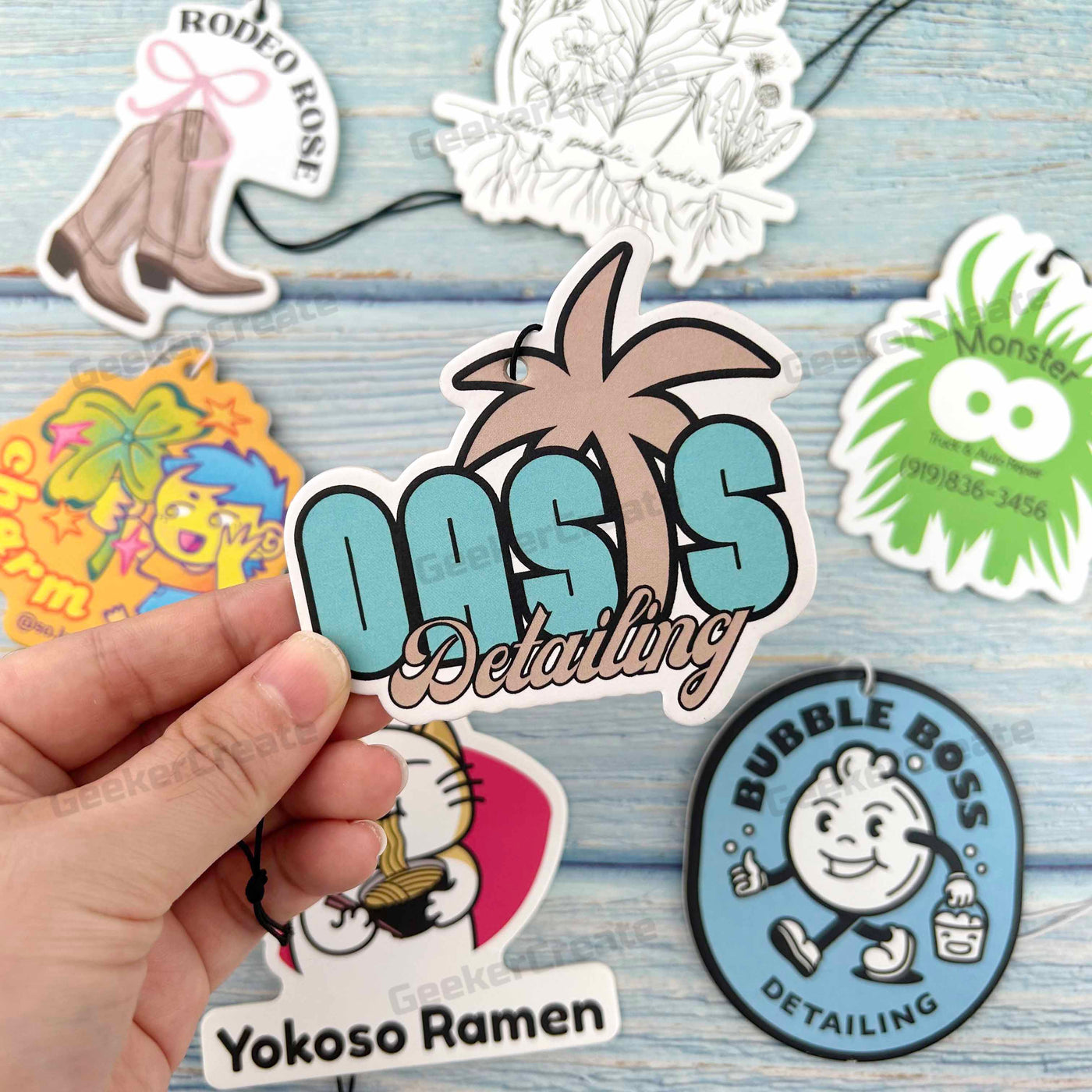 Custom Air Freshener Car Paper Air Fresheners With Logo Image For Gifts