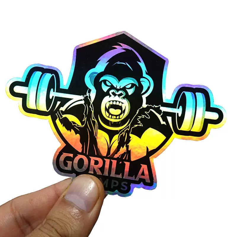 Custom Holographic Stickers Iridescent Vinyl Decals Waterproof Labels