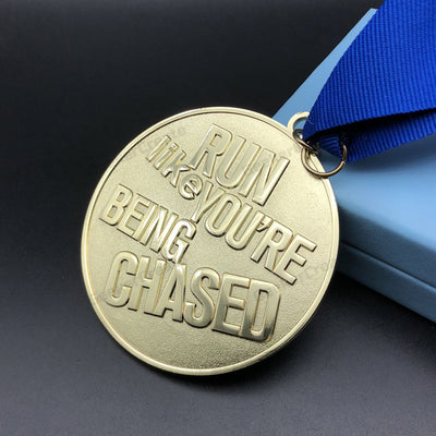 Custom 2D Die Cast Awards Medal Sports Schools Medallion with Ribbon
