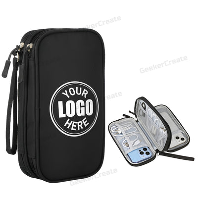 Custom Digital Accessory Storage Bag Electronic Organizer Travel Case