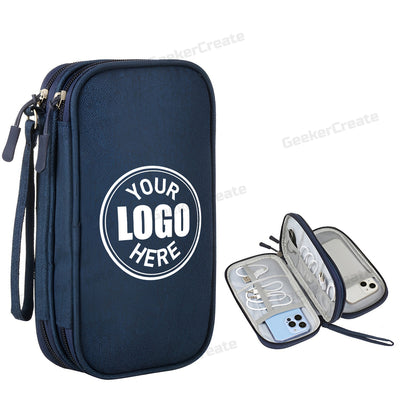 Custom Digital Accessory Storage Bag Electronic Organizer Travel Case