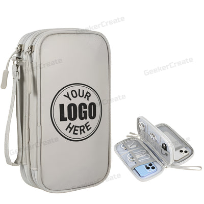 Custom Digital Accessory Storage Bag Electronic Organizer Travel Case