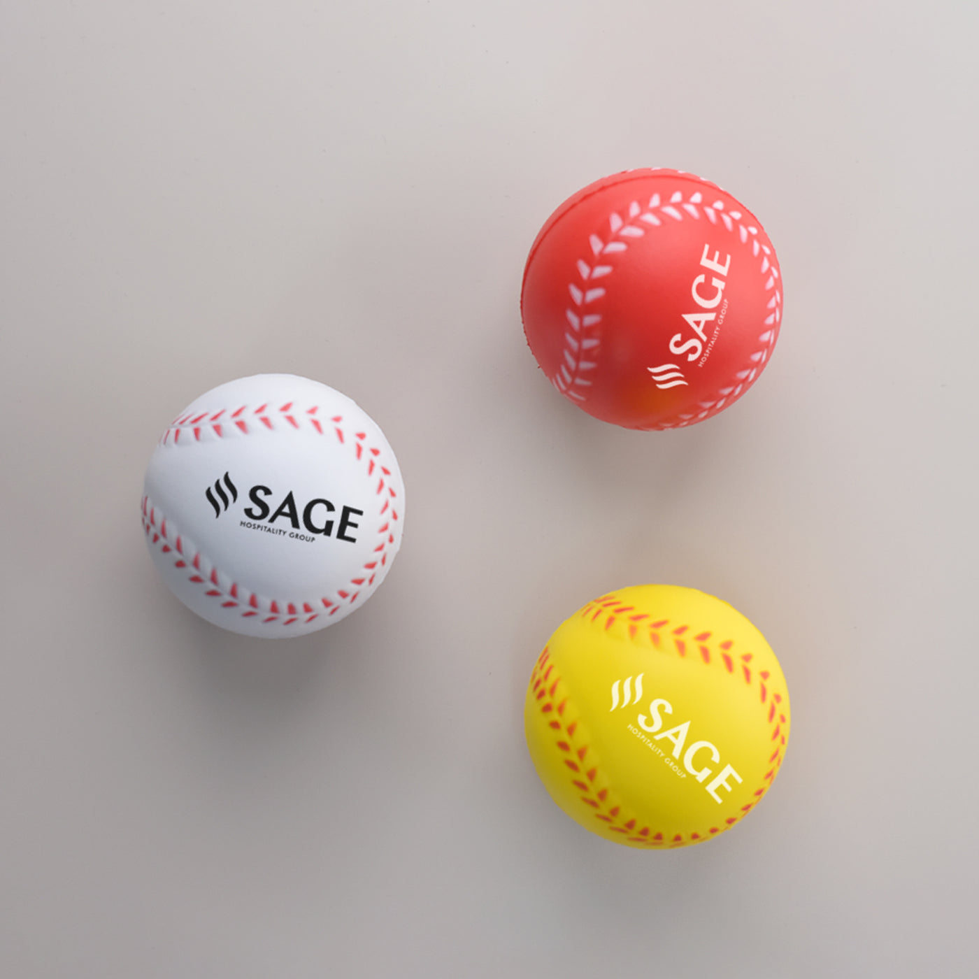 Custom Printed Baseball Stress Relievers Sports Toys With Your Logo