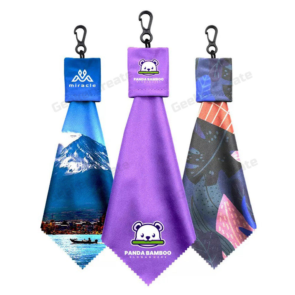 Custom Logo Printed Microfiber Lens Glasses Cleaning Cloth Keychain Po ...