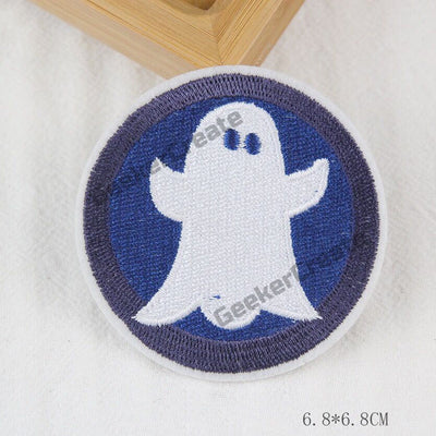 Embroidered Patches Iron On For Jacket Shirt Hat Shoes - Halloween Terror Pumpkin Bat Witch Trick Or Treat