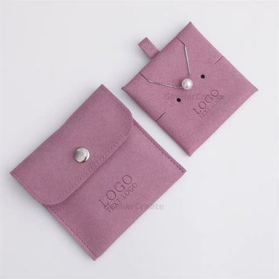 Custom Package Jewelry Pouch Microfiber Envelope Bags With Insert Card