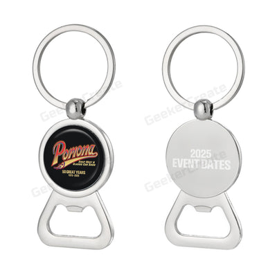 Custom Brand Epoxy Dome Metal Keychain Bottle Openers For Gift