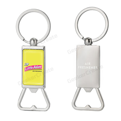 Custom Brand Epoxy Dome Metal Keychain Bottle Openers For Gift