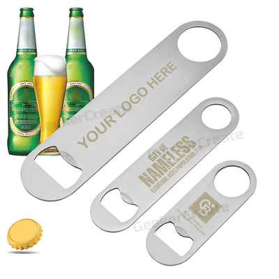 Custom Paddle Stainless Steel Bottle Opener Laser Engraved Beer Opener