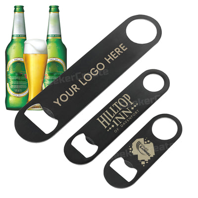 Custom Paddle Stainless Steel Bottle Opener Laser Engraved Beer Opener