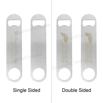 Custom Paddle Stainless Steel Bottle Opener Laser Engraved Beer Opener