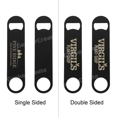 Custom Paddle Stainless Steel Bottle Opener Laser Engraved Beer Opener